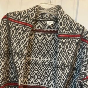 Aspen Black and White Patterned Cardigan